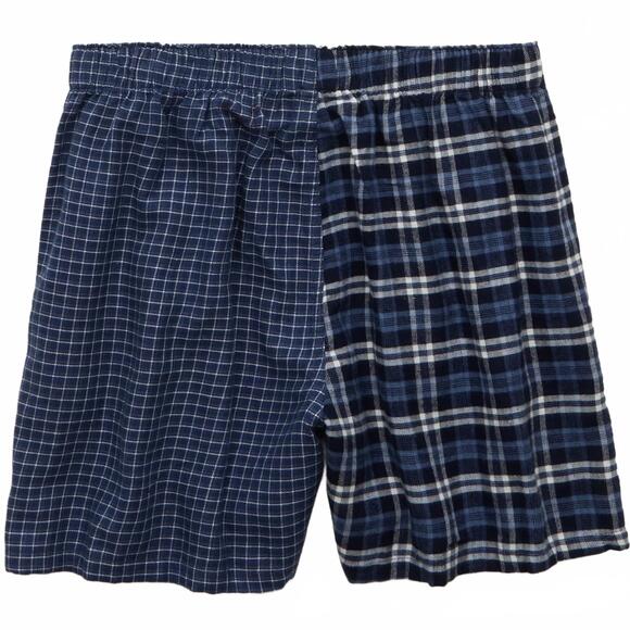 AEO Stretch Plaid Classic Boxer Short American Eagle NWT Navy Small - Picture 2 of 5